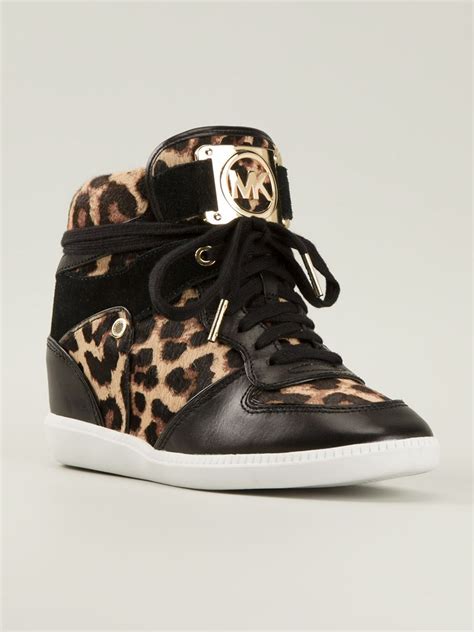 michael kors leopard boots|michael kors leopard print sneakers.